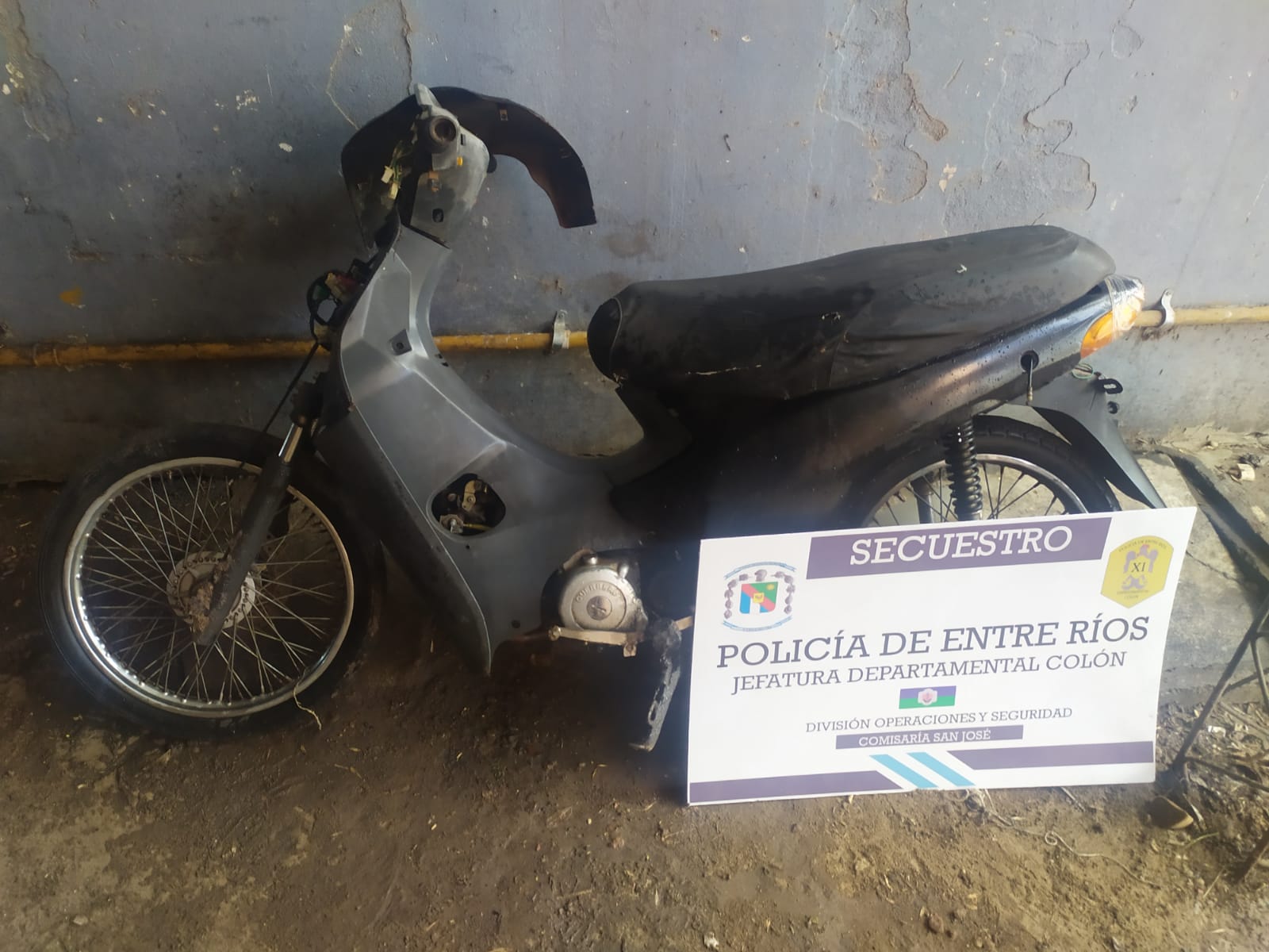 San José: Hallazgo de motocicleta abandonada en Calle Junín y Los Naranjos